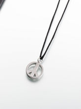 Load image into Gallery viewer, Pewter Peace Sign Memorial Jewelry Pendant Funeral Cremation Urn

