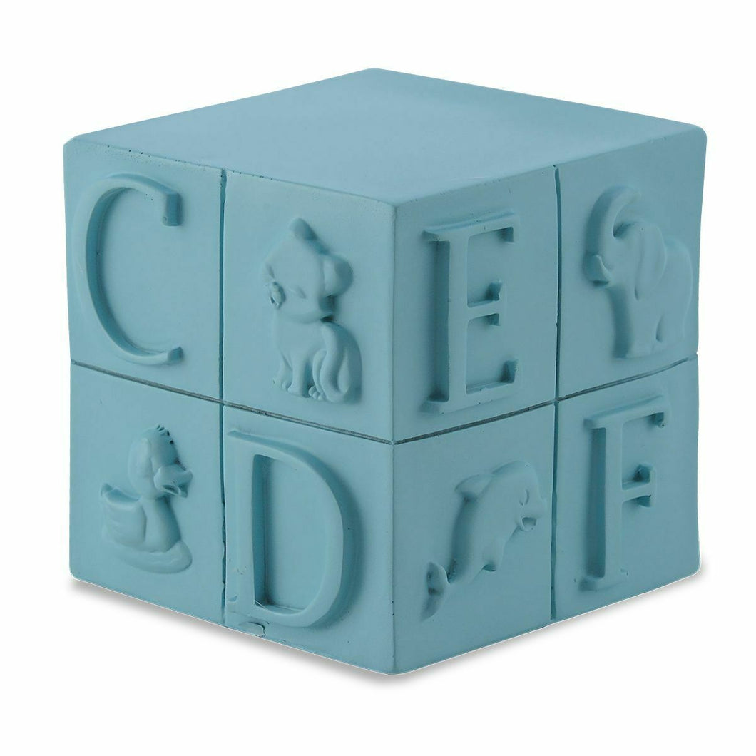 Small/Keepsake 10 Cubic Inch Blue Infant Block Funeral Cremation Urn for Ashes
