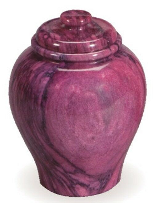 Small/Keepsake Marble 80 Cubic Inches Red Garnet Funeral Cremation Urn for Ashes