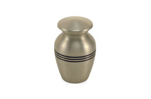 Load image into Gallery viewer, Solid Brass Classic Pewter Color Large Funeral Cremation Urn, 195 Cubic Inches
