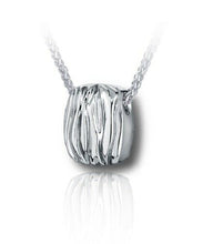 Load image into Gallery viewer, Sterling Silver Dune Cushion Funeral Cremation Urn Pendant for Ashes w/Chain
