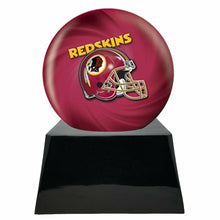 Load image into Gallery viewer, Large/Adult 200 Cubic Inch Washington Redskins Metal Ball on Cremation Urn Base
