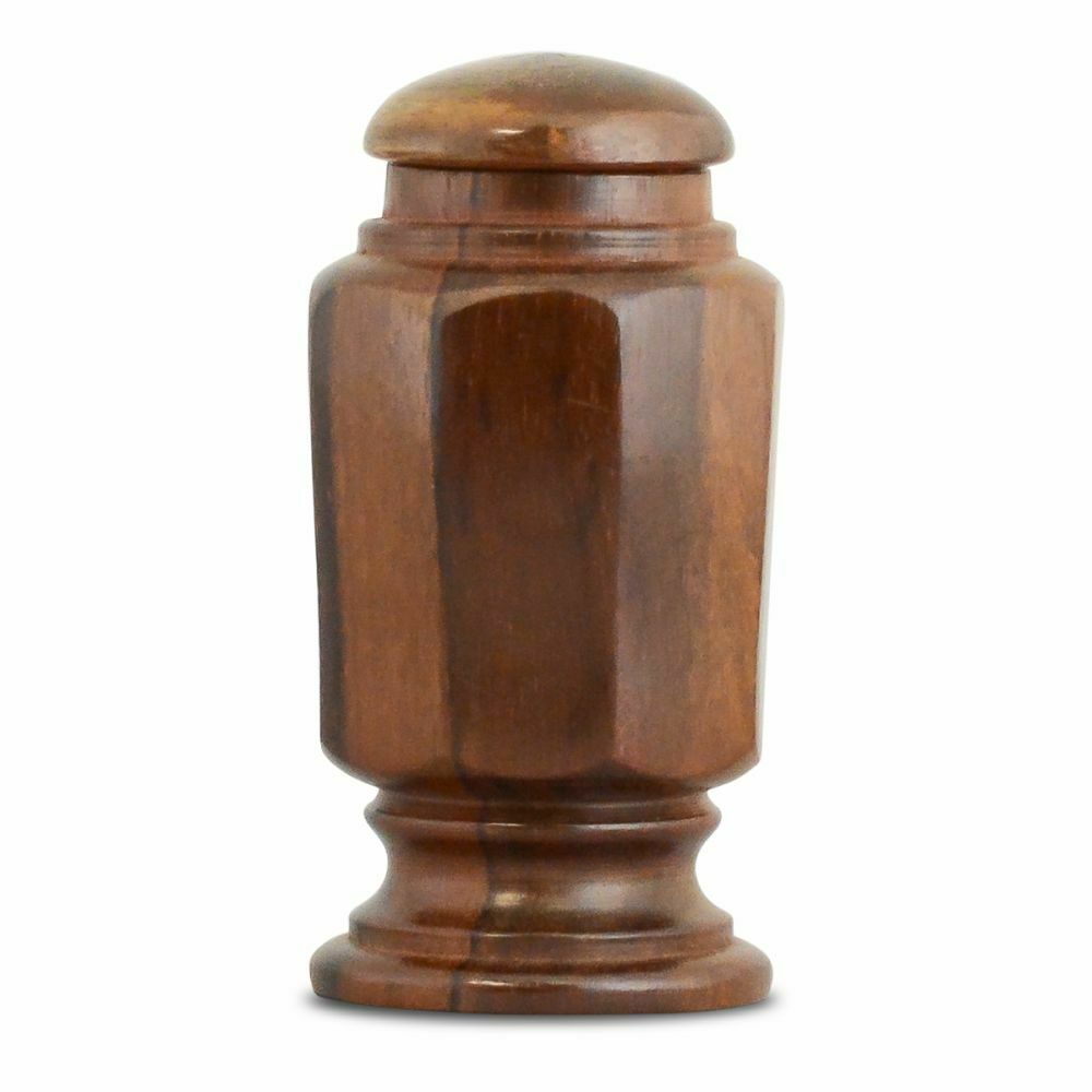 Small/Keepsake 5 Cubic Inches Canton Wood Funeral Cremation Urn for Ashes