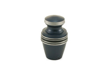 Load image into Gallery viewer, Small/Keepsake 5 Cubic Inch Blue Aluminum Grecian Funeral Cremation Urn
