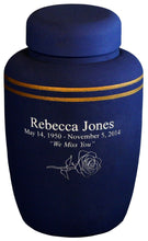 Load image into Gallery viewer, Olive Green Cornstarch 238 Cubic Inches Large/Adult Funeral Cremation Urn
