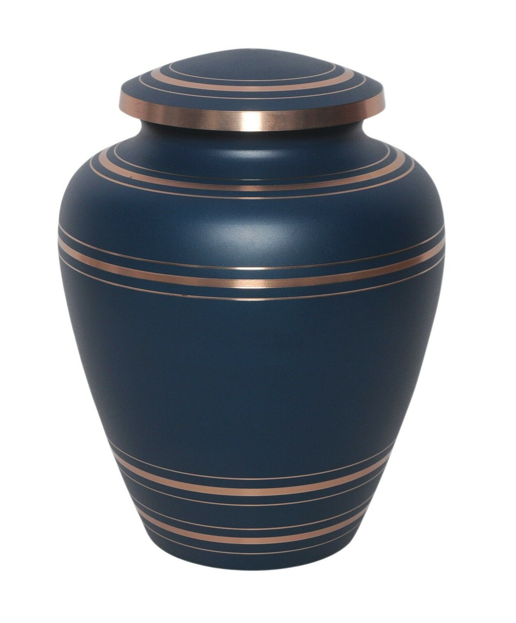 Large/Adult 200 Cubic Inches Wedgewood Blue Brass Funeral Cremation Urn