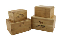 Load image into Gallery viewer, Small/Keepsake Bamboo Box Funeral Cremation Urn for Ashes, 85 Cubic Inches
