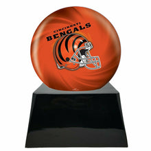 Load image into Gallery viewer, Large/Adult 200 Cubic Inch Cincinnati Bengals Metal Ball on Cremation Urn Base
