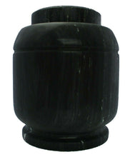 Load image into Gallery viewer, Large/Adult 205 Cubic Inches Black Crest Natural Marble Urn for Cremation Ashes
