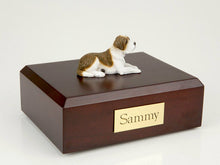 Load image into Gallery viewer, Saint Bernard Figurine Pet Cremation Urn Available 3 Different Colors &amp; 4 Sizes

