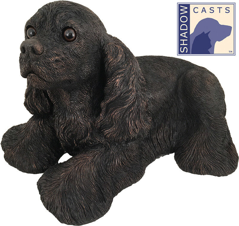 Large 121 Cubic Ins Cocker Spaniel ShadowCasts Bronze Urn for Cremation Ashes