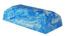 Load image into Gallery viewer, Large 298 Cubic Inches Blue Zenith Cultured Marble Cremation Urn for Ashes
