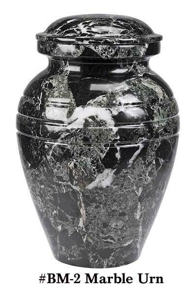 Adult Funeral Cremation Urn made from a block of Solid Black Marble, 205 Inches