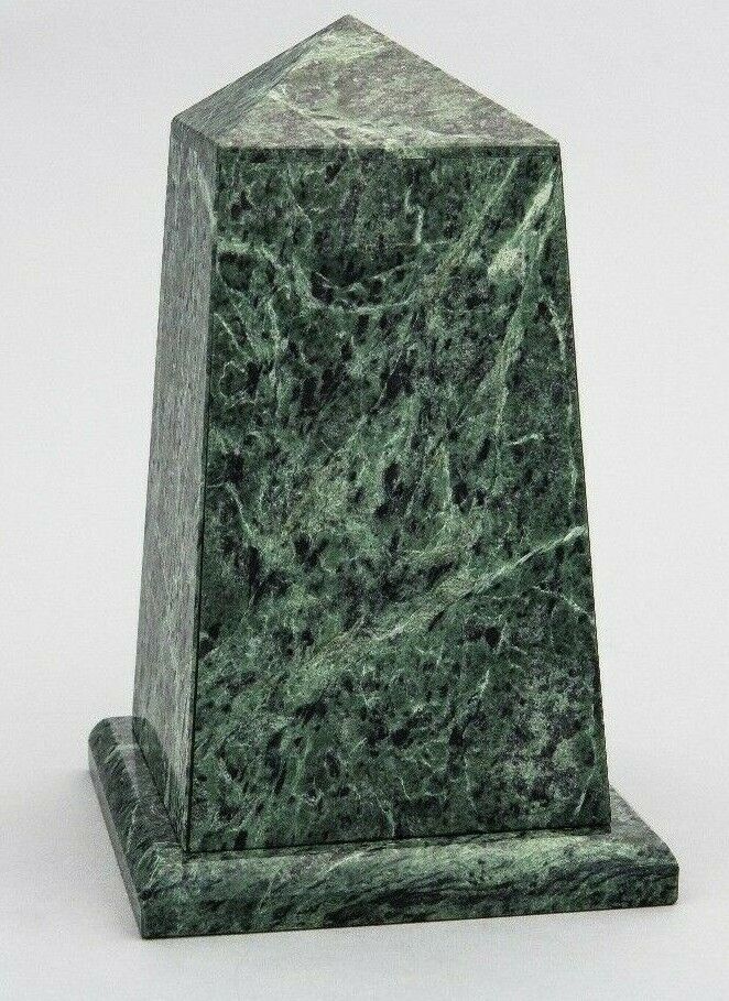 Small/Keepsake 70 Cubic Inch Green Viewpoint Natural Marble Youth Urn for Ashes