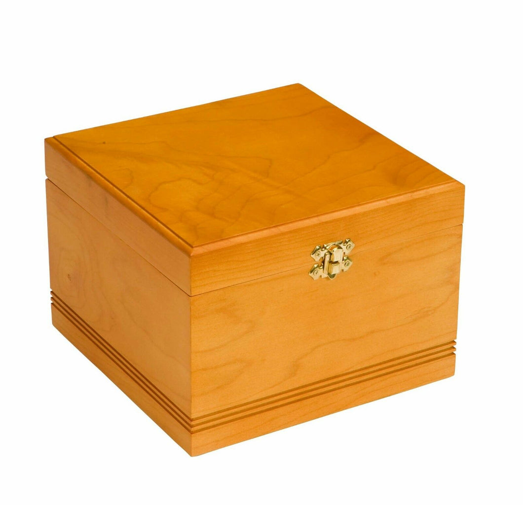 Large/Adult 220 Cubic Inches Pine Box Memorial Chest Cremation Urn for Ashes