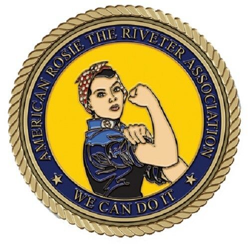Rosie the Riveter (Color) Medallion for Box Cremation Urn/Flag Case - 2