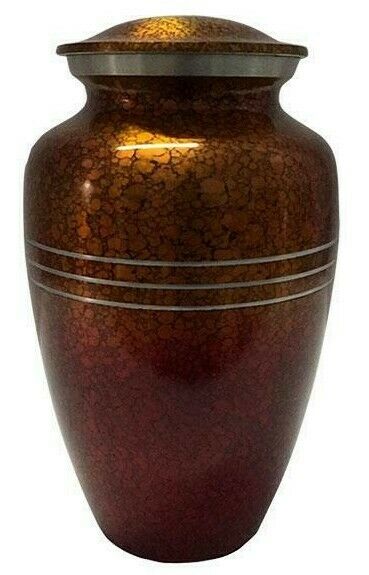 Large/Adult 200 Cubic Inch Metal Sunset Drop Funeral Cremation Urn for Ashes