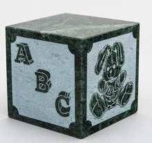 Load image into Gallery viewer, Small/Keepsake 20 Cubic Inch Green Natural Marble Infant Urn for Cremation Bunny
