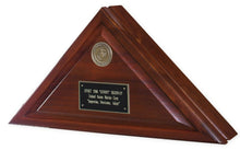 Load image into Gallery viewer, Walnut Marine Corps Heritage Flag Case for 5&#39;X9.5&#39; Flag, Cremation Urn Available
