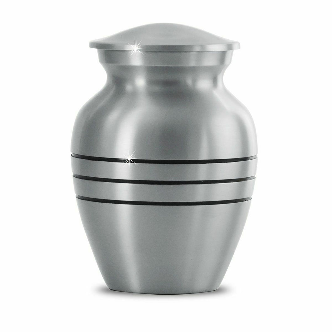 Small/Keepsake 45 Cubic Inch Timeless Brass Pewter Toddler Funeral Cremation Urn