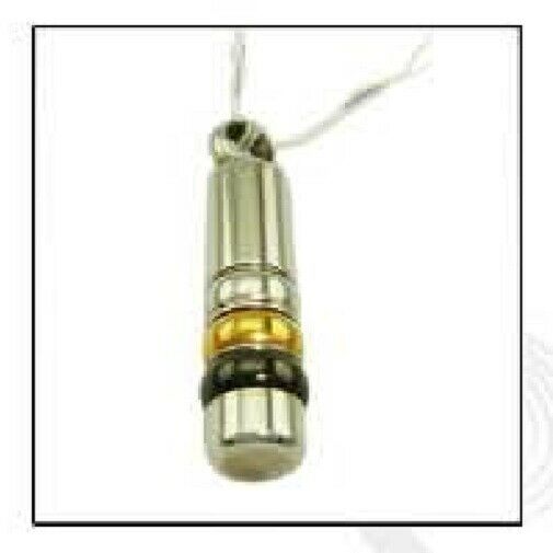 Multi-Colored Cylinder Stainless Steel Funeral Cremation Urn Pendant w/Chain