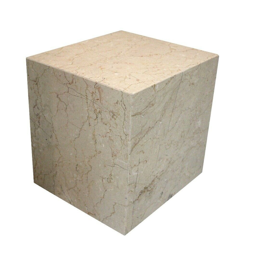 Extra-Large/Companion 500 Cub. In. Cream/Tan Color Marble Funeral Cremation Urn