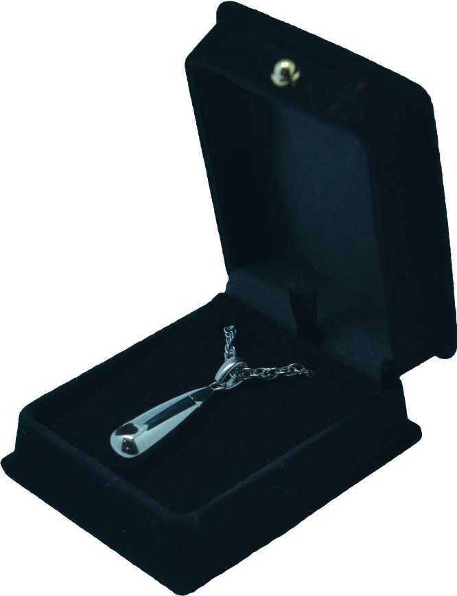 Oblique Heart Pendant Urn w/20