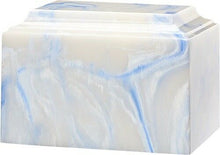 Load image into Gallery viewer, Large/Adult 225 Cubic Inch Tuscany Blue Cultured Onyx Cremation Urn for Ashes
