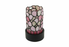 Load image into Gallery viewer, Small/Keepsake Pink Stained Glass Light of Remembrance Cremation Urn w/LED
