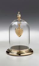 Load image into Gallery viewer, Gold Vermeil Small Slide Heart Memorial Jewelry Pendant Funeral Cremation Urn
