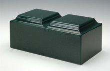 Load image into Gallery viewer, Classic Green Granite Companion Cremation Urn, 420 Cubic Inches, TSA Approved
