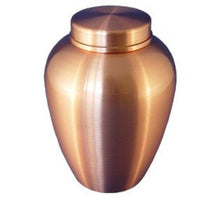 Load image into Gallery viewer, Small/Keepsake 30 Cubic Inches Copper Stainless Steel Cremation Urn for Ashes
