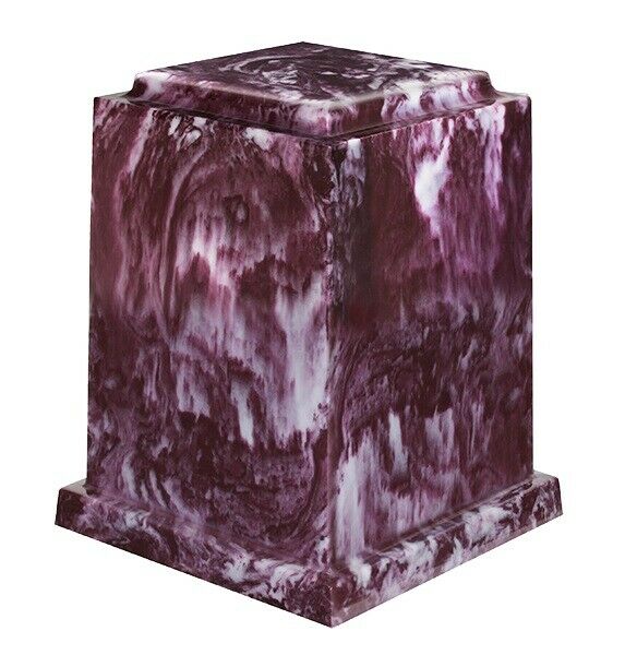 Large 225 Cubic Inch Windsor Elite Merlot Cultured Marble Cremation Urn For Ash