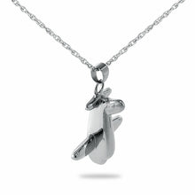 Load image into Gallery viewer, Small/Keepsake Airplane Stainless Steel Pendant Funeral Cremation Urn
