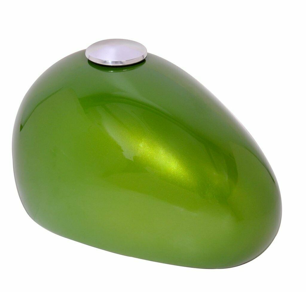 Extra-Large 350 Cubic Inch Green Metal Motorcycle Gas Tank Funeral Cremation Urn