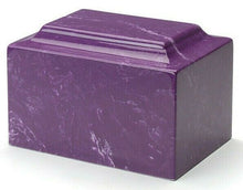 Load image into Gallery viewer, Small/Keepsake Marble Amethyst Funeral Cremation Urn, 5 Cubic Inch. TSA Approved
