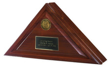 Load image into Gallery viewer, Walnut Army Heritage Flag Case for 5&#39; X 9.5&#39; Flag, Cremation Urn Available
