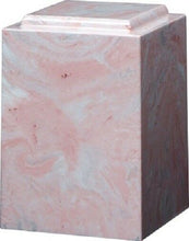 Load image into Gallery viewer, Large/Adult 220 Cubic Inch Windsor Pink Cultured Marble Cremation Urn for Ashes
