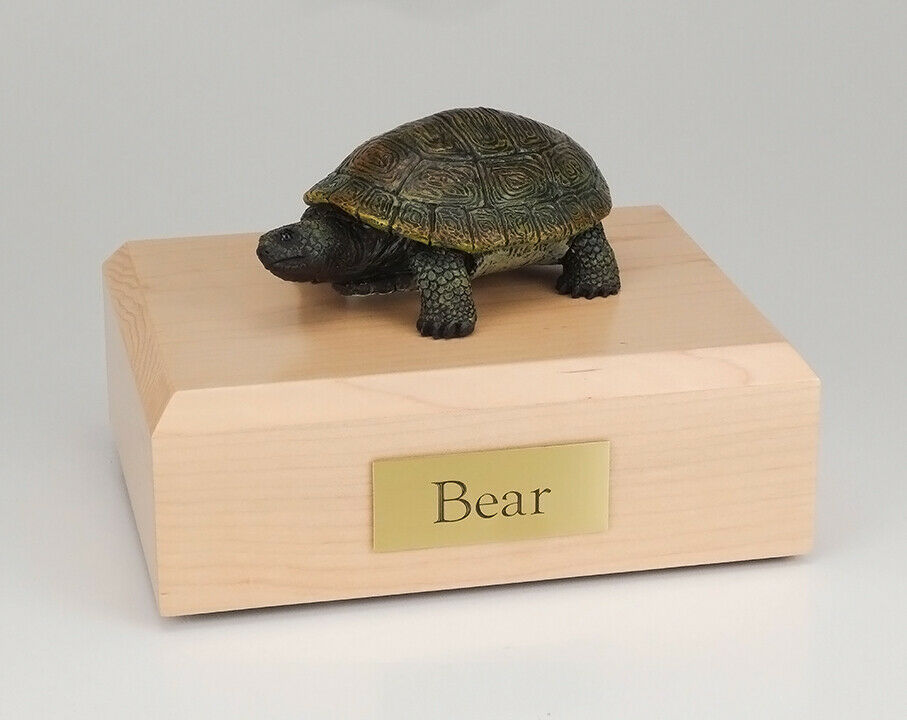 Turtle Figurine Wildlife Cremation Urn Available in 3 Different Colors & 4 Sizes
