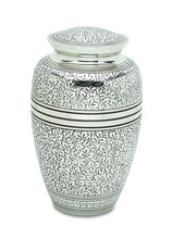 Load image into Gallery viewer, Antique Silver Set of 3 - Adult, Keepsake, Heart - Cremation Urns for Ashes
