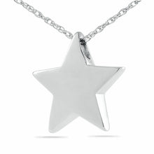 Load image into Gallery viewer, Stainless Steel Star Pendant Funeral Cremation Urn w/necklace
