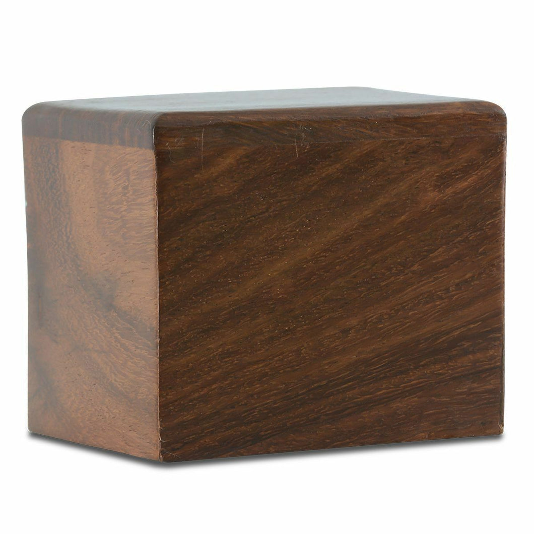 Small/Keepsake 6 Cubic Inch Windsor Wood Funeral Cremation Urn for Ashes