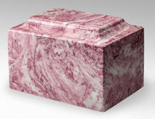 Load image into Gallery viewer, Small/Keepsake Marble Pink &amp; White 5 Cubic Inch Cremation Urn Ashes TSA Approved
