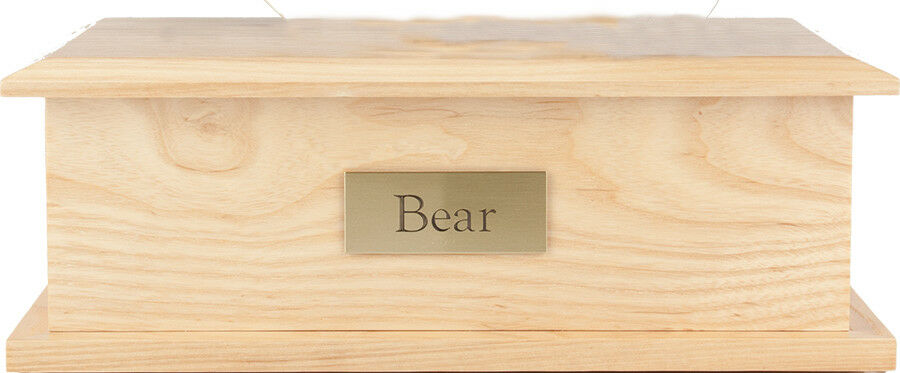 115 Cubic Inches Light Ash Box Urn for Cremation Ashes