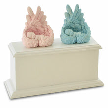 Load image into Gallery viewer, Small/Keepsake 40 Cu. In. Twin Infant Cremation Urn Blue/Pink,Other Colors Avail
