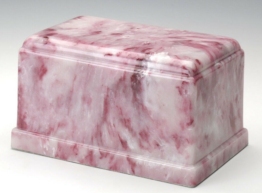 Olympus Onyx Ruby Adult Funeral Cremation Urn, 275 Cubic Inches TSA Approved