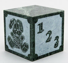Load image into Gallery viewer, Small/Keepsake 20 Cubic Inch Green Natural Marble Infant Urn for Cremation Bunny
