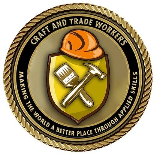 Trade/Craftsman Medallion for Box Cremation Urn/Flag Case - 3 Inch Diameter