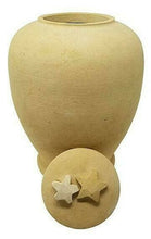 Load image into Gallery viewer, Large/Adult 220 Cubic Inch Biodegradable Beige Starfish Funeral Cremation Urn
