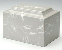 Load image into Gallery viewer, Classic Marble Gray 100 Cubic Inches Cremation Urn For Ashes, TSA Approved
